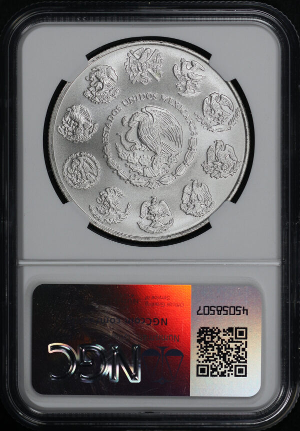 Reverse of this 2012 Mo Mexico Silver Libertad Onza NGC MS-70