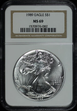 Obverse of this 1989 Silver Eagle NGC MS-69