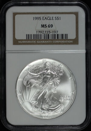 Obverse of this 1995 Silver Eagle NGC MS-69