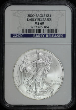 Obverse of this 2009 Silver Eagle NGC MS-69