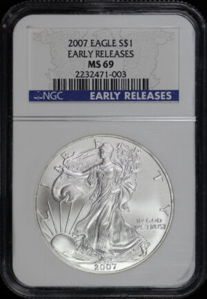 Obverse of this 2007 Silver Eagle NGC MS-69 Early Release
