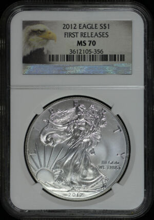 Obverse of this 2012 Silver Eagle NGC MS-70 First Release 