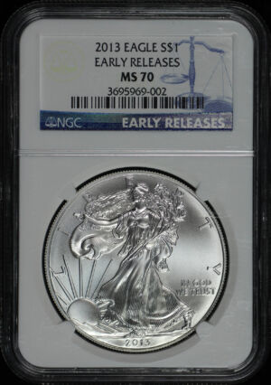 Obverse of this 2013 Silver Eagle NGC MS-70 Early Release