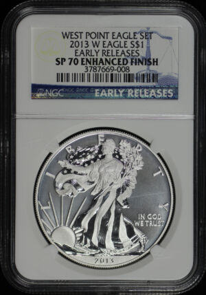 Obverse of this 2013-W Silver Eagle NGC SP-70 Enhanced Finish Early Release
