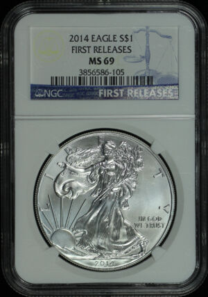 Obverse of this 2014 Silver Eagle NGC MS-69 First Release