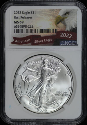 Obverse of this 2022 Silver Eagle NGC MS-69 First Release