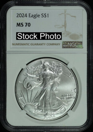 Obverse of this 2024 Silver Eagle NGC MS-70