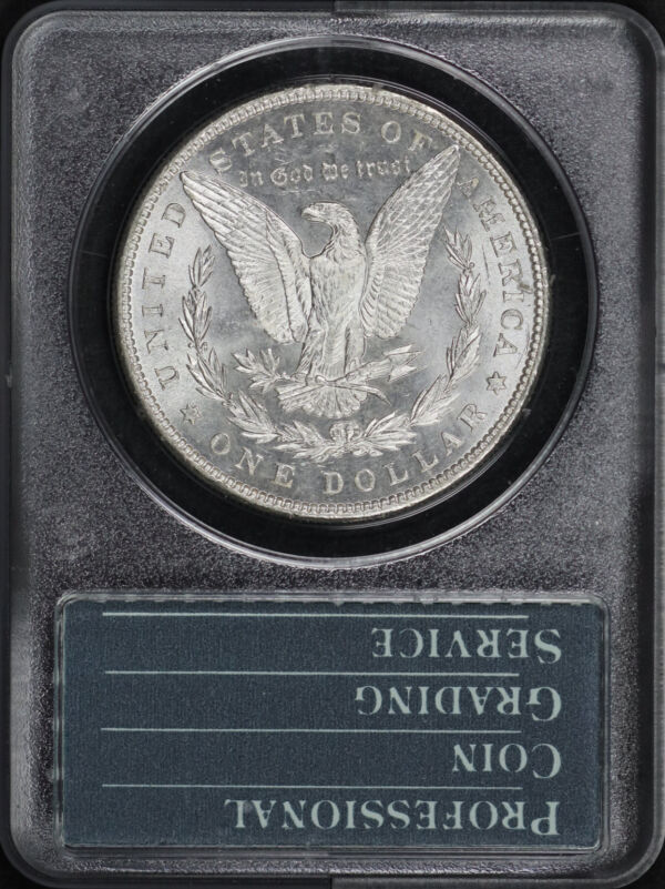 1887 Morgan Dollar PCGS MS-63 Old Green Rattler Holder | Northern