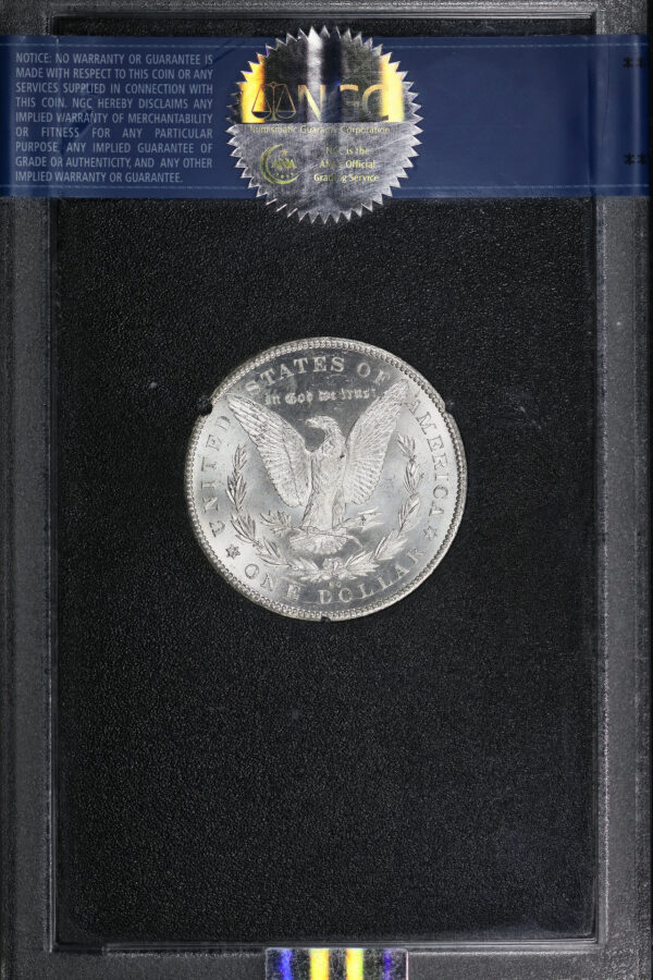Reverse of this 1878-CC Morgan Dollar GSA Hoard NGC MS-64