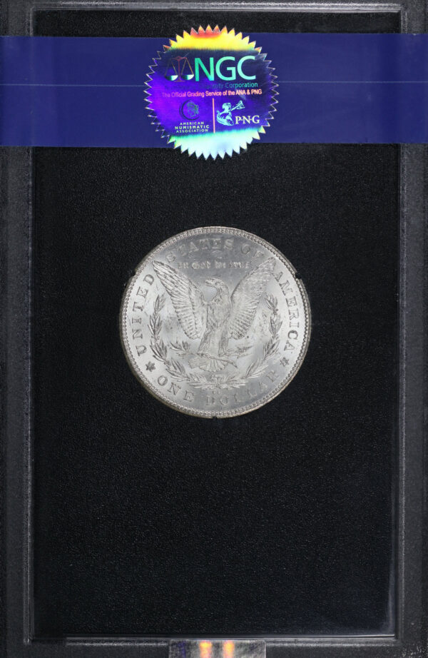 Reverse of this 1878-CC Morgan Dollar NGC MS-65+ GSA Hard Pack With Box