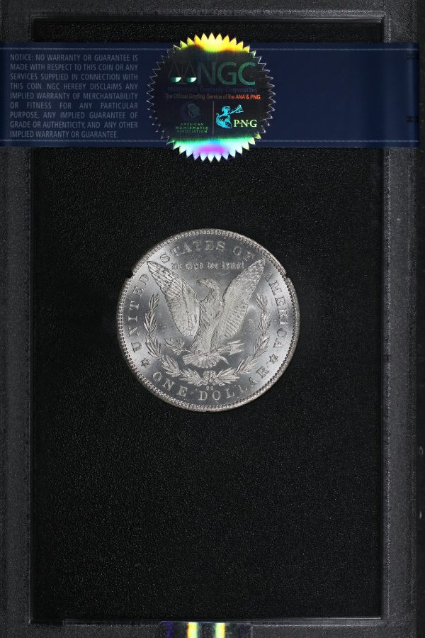 Reverse of this 1878-CC Morgan Dollar NGC MS-65 CAC GSA Hard Pack With Box 