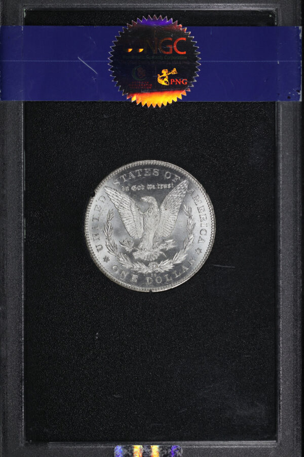 Reverse of this 1878-CC Top-100 Morgan Dollar VAM-11 NGC MS-64 GSA Hard Pack With Box