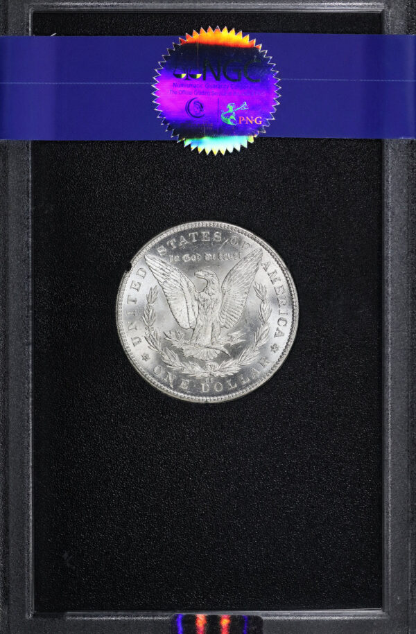 Reverse of this 1879-CC Morgan Dollar NGC MS-62 GSA Hard Pack With Box