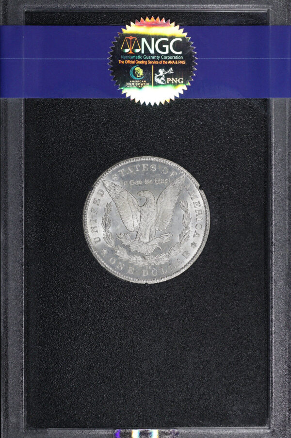 Reverse of this 1879-CC Morgan Dollar NGC MS-63 GSA Hard Pack With Box
