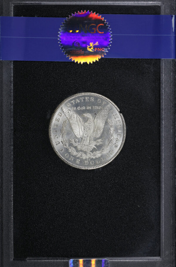 Reverse of this 1879-CC Morgan Dollar NGC MS-63 GSA Hard Pack With Box