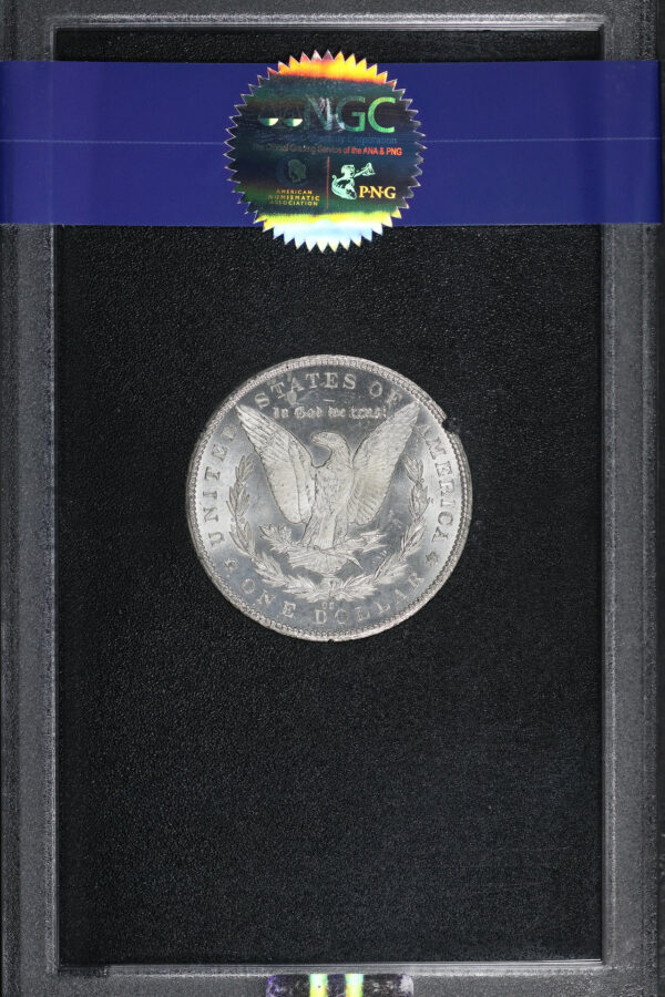 Reverse of this 1879-CC Morgan Dollar NGC MS-63 GSA Hard Pack With Box