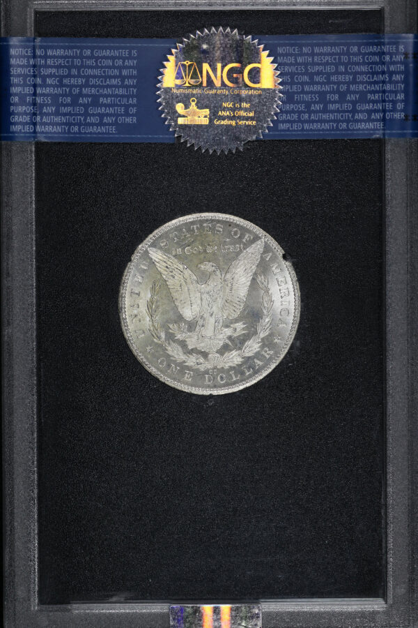 Reverse of this 1879-CC Morgan Dollar NGC MS-64 GSA Hard Pack With Box