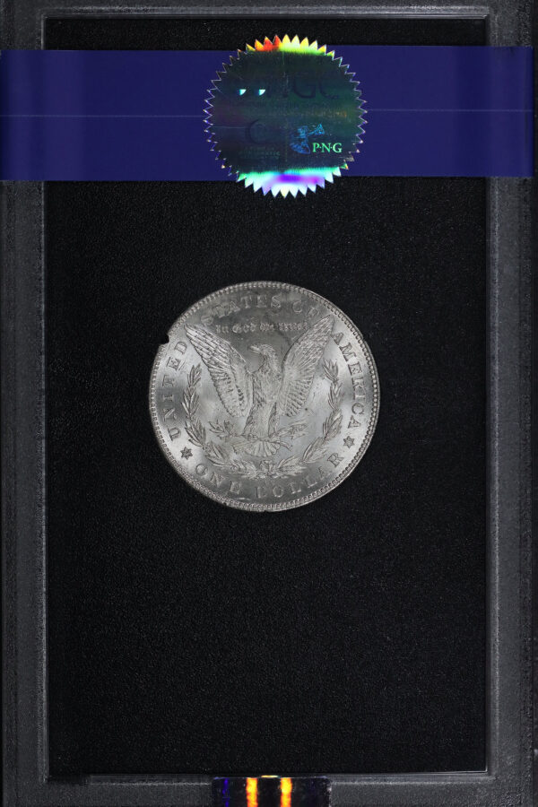 Reverse of this 1880-CC Hitlist-40 Morgan Dollar VAM-7 Reverse of 1878 NGC MS-62 GSA Hard Pack With Box 