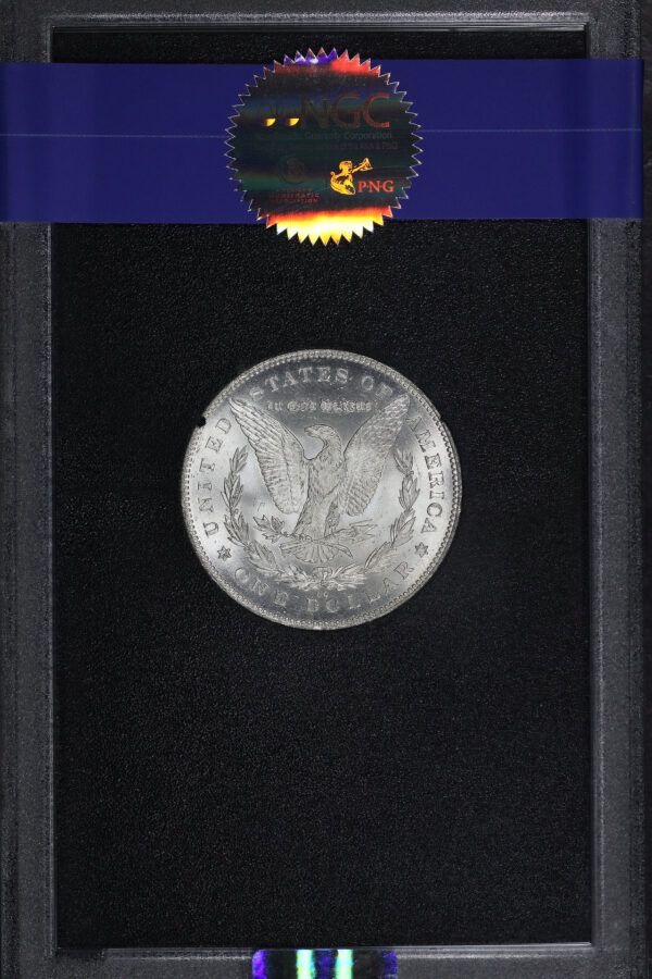 Reverse of this 1880-CC Top-100 VAM-4 80/79 Overdate, Reverse Of 78 Morgan Dollar NGC MS-63 GSA Hard Pack With Box