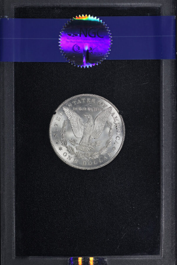 Reverse of this 1880/79-CC Top-100 Morgan Dollar VAM-4 Reverse of 1878 NGC MS-64 GSA Hard Pack With Box