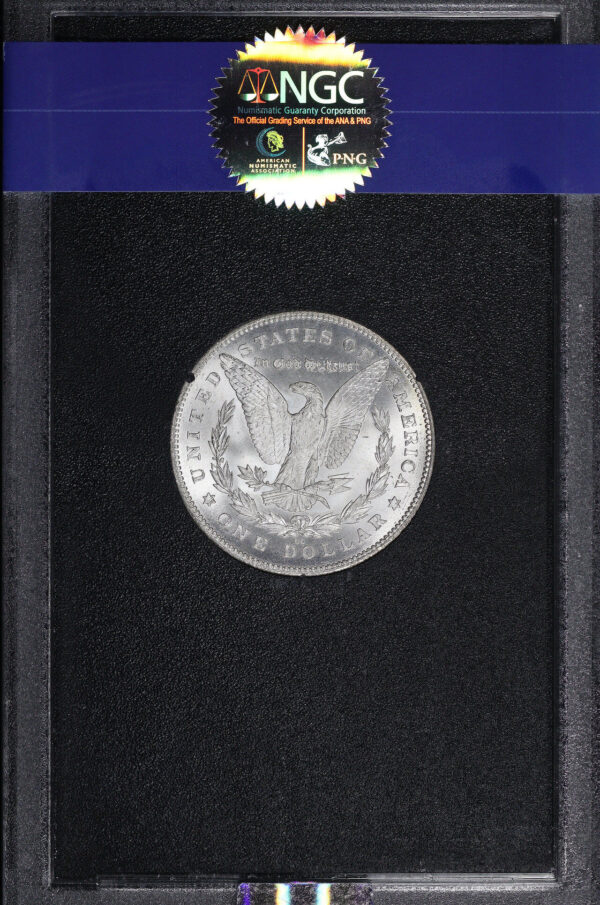 Reverse of this 1880/79-CC Top-100 VAM-4 Rev Of 78 Morgan Dollar NGC MS-65 GSA Hard Pack With Box