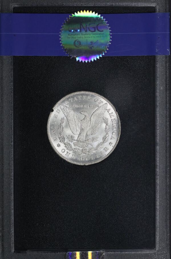 Reverse of this 1880/79-CC Top-100 Morgan Dollar VAM-4 Reverse of 1878 NGC MS-65 GSA Hard Pack With Box