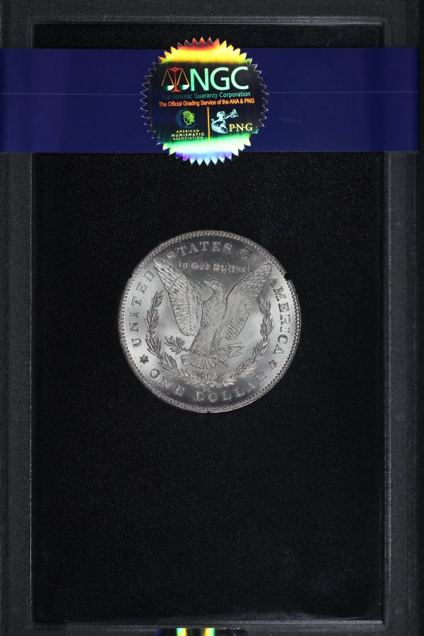 Reverse of this 1880-CC/79 CC Top-100 Morgan Dollar Vam 4 Reverse of 1878 NGC MS-65 GSA Hard Pack With Box & Dated COA