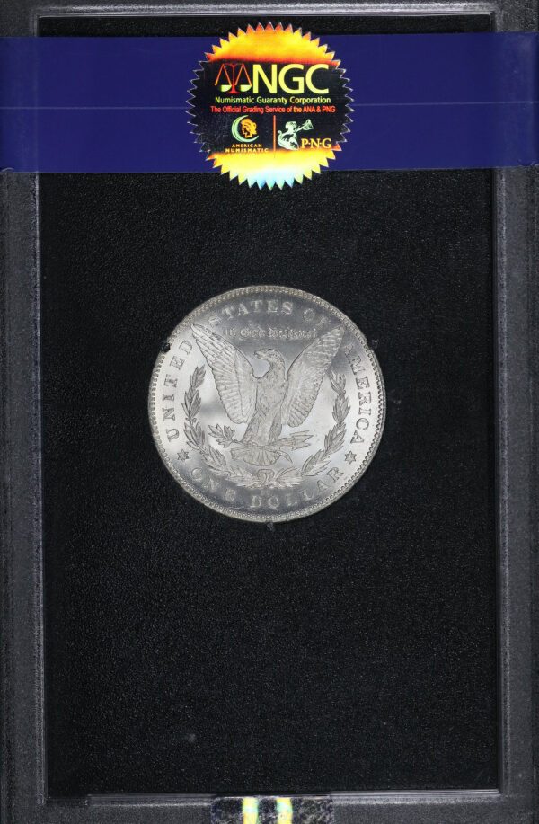 Reverse of this 1880/79-CC Top-100 Morgan Dollar NGC MS-65+ GSA Hard Pack With Box