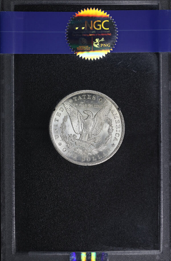 Reverse of this 1880-CC Morgan Dollar GSA Hoard NGC MS-66+ CAC GSA Hard Pack With Box