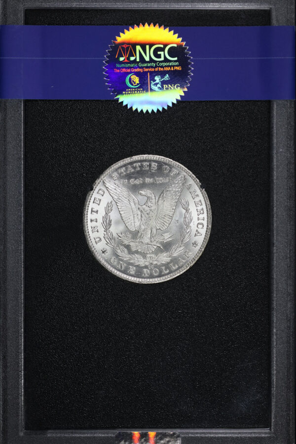 Reverse of this 1881-CC Morgan Dollar NGC MS-65+ GSA Hard Pack With Box 