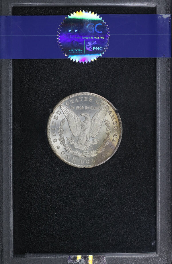 Reverse of this 1881-CC Morgan Dollar NGC MS-66 GSA Hard Pack With Box