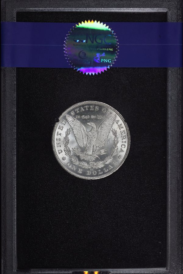 Reverse of this 1881-CC Morgan Dollar NGC MS-66+ CAC GSA Hard Pack With Box