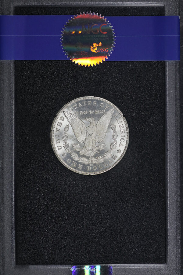 Reverse of this 1881-CC Morgan Dollar NGC MS-66+ GSA Hard Pack With Box