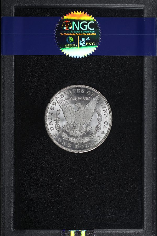 Reverse of this 1881-CC Morgan Dollar NGC MS-67 GSA Hard Pack With Box