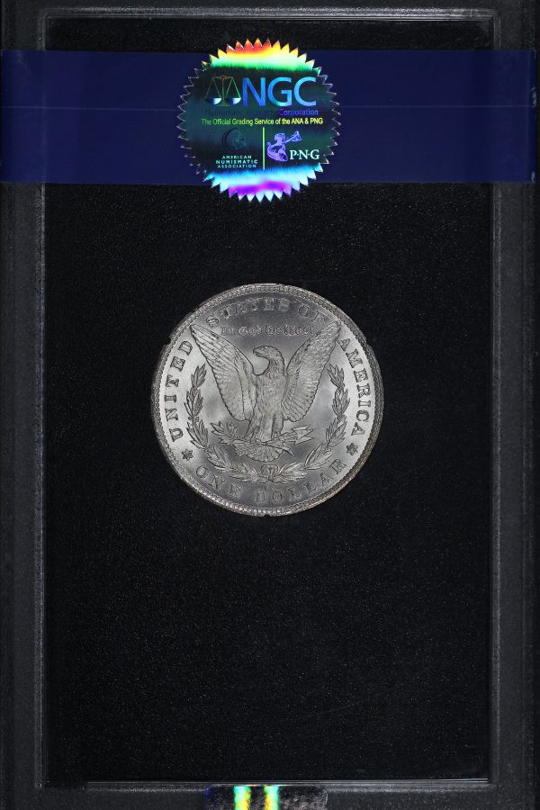 Reverse of this 1881-CC Morgan Dollar NGC MS-67+ GSA Hard Pack With Box 
