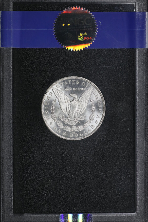 Reverse of this 1882-CC Morgan Dollar GSA Hoard NGC MS-66+ CAC GSA Hard Pack With Box