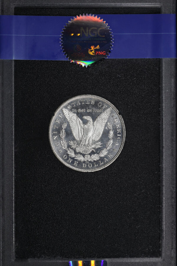 Reverse of this 1882-CC Morgan Dollar NGC MS-63 PL