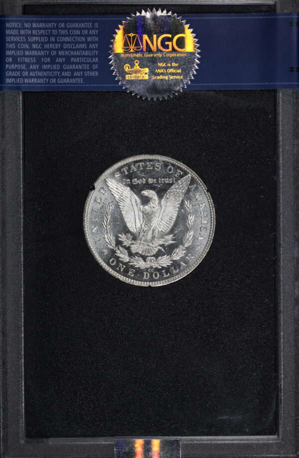 Reverse of this 1882-CC Morgan Dollar NGC MS-64 PL GSA Hard Pack With Box