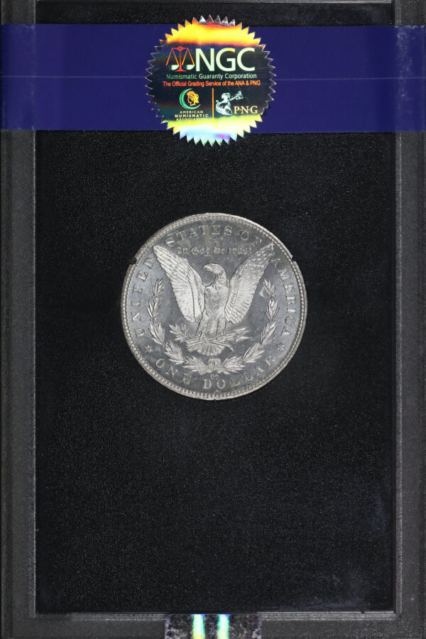 Reverse of this 1882-CC Morgan Dollar NGC MS-64 DMPL GSA Hard Pack With Box