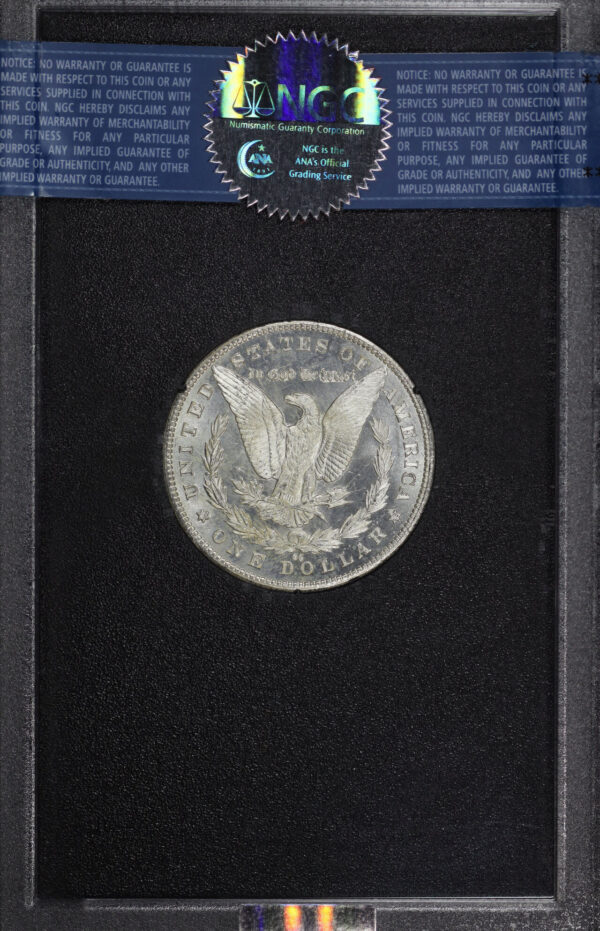 Reverse of this 1883-CC Morgan Dollar NGC MS-63 DMPL GSA Hard Pack With Box