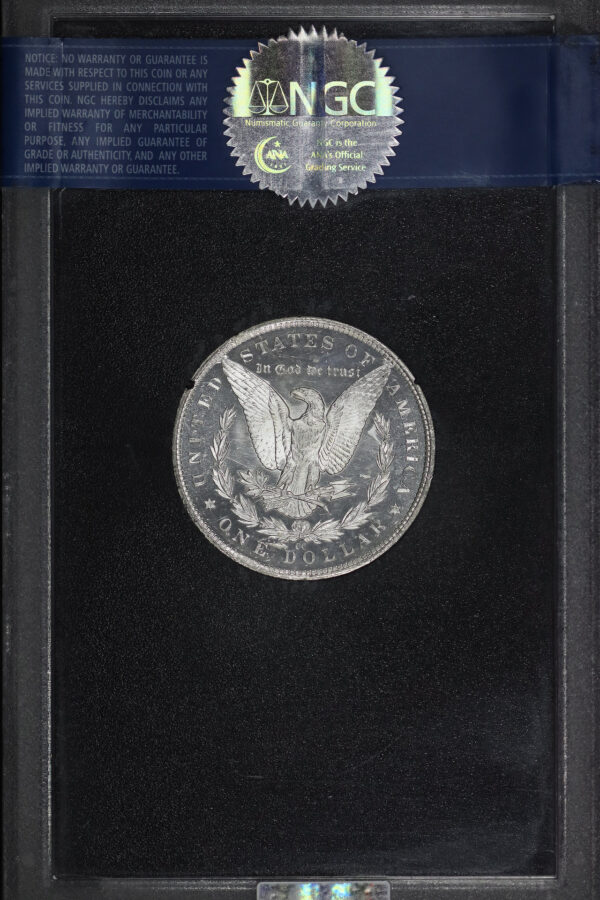 Reverse of this 1883-CC Morgan Dollar NGC MS-65 DMPL GSA Hard Pack With Box
