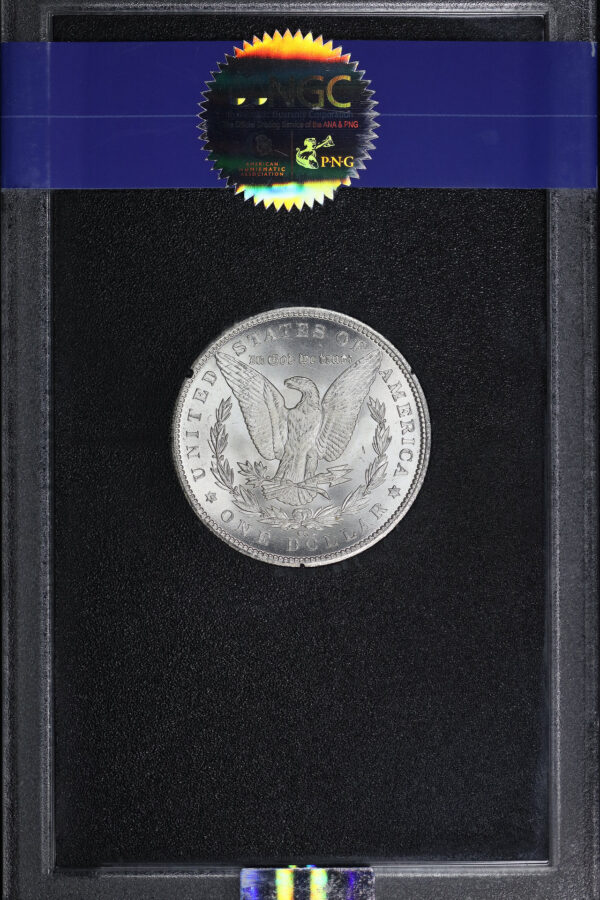 Reverse of this 1884-CC Morgan Dollar NGC MS-66 GSA Hard Pack With Box
