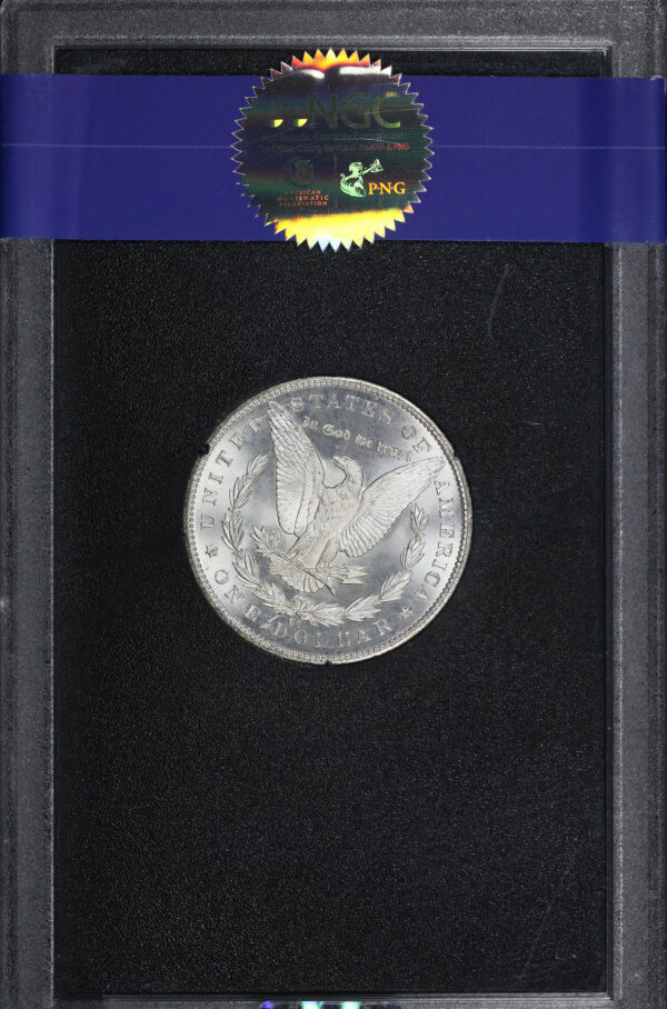 Reverse of this 1884-CC Morgan Dollar GSA Hoard NGC MS-66