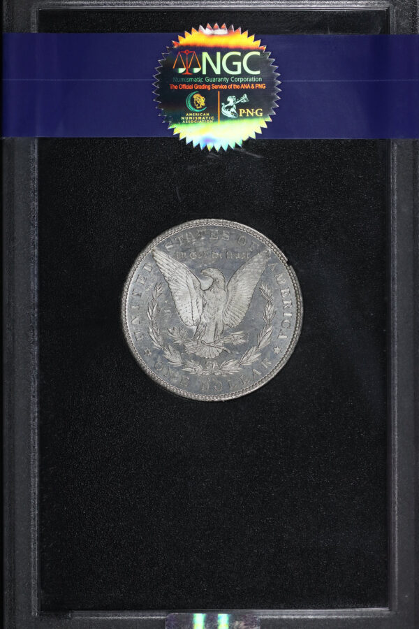 Reverse of this 1884-CC Morgan Dollar NGC MS-63 PL GSA Hard Pack With Box