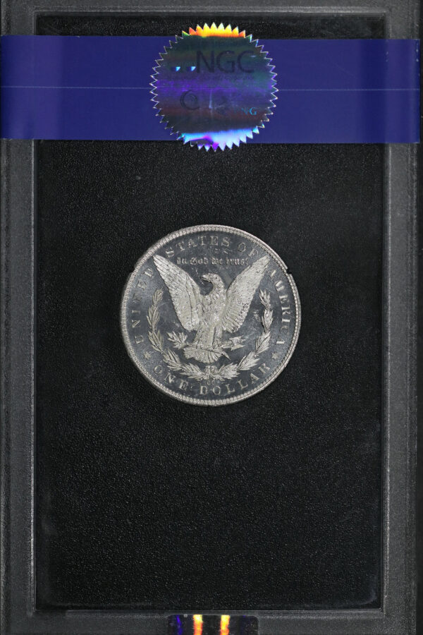 Reverse of this 1884-CC Morgan Dollar NGC MS-65 DMPL GSA Hard Pack With Box 