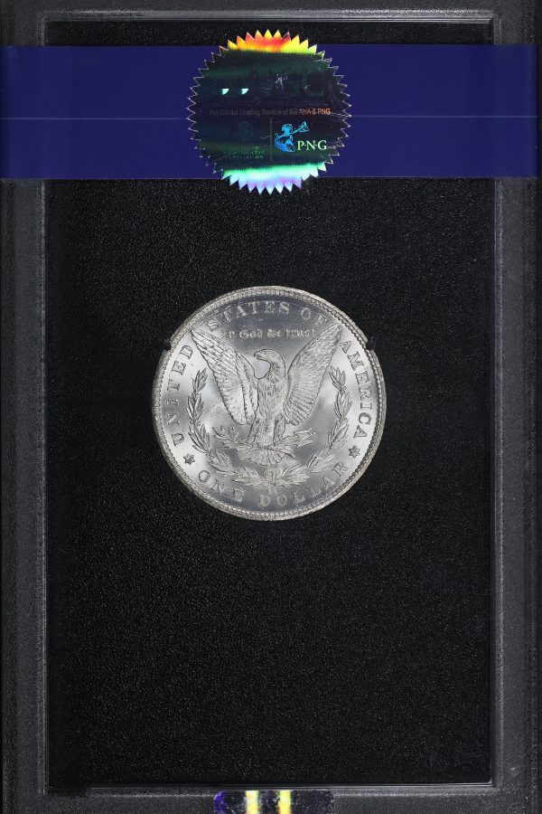 Reverse of this 1885-CC Morgan Dollar NGC MS-65+ GSA Hard Pack With Box