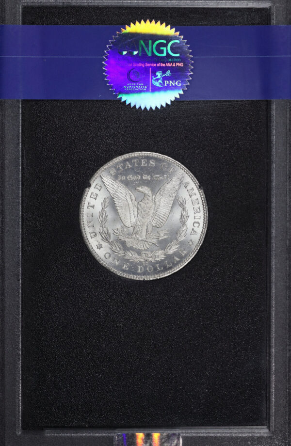 Reverse of this 1885-CC Morgan Dollar NGC MS-66 GSA Hard Pack With Box