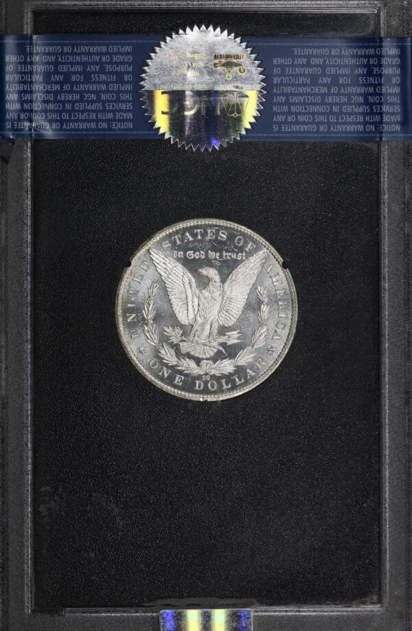 Reverse of this 1885-CC Morgan Dollar NGC MS-63 DMPL GSA Hard Pack With Box