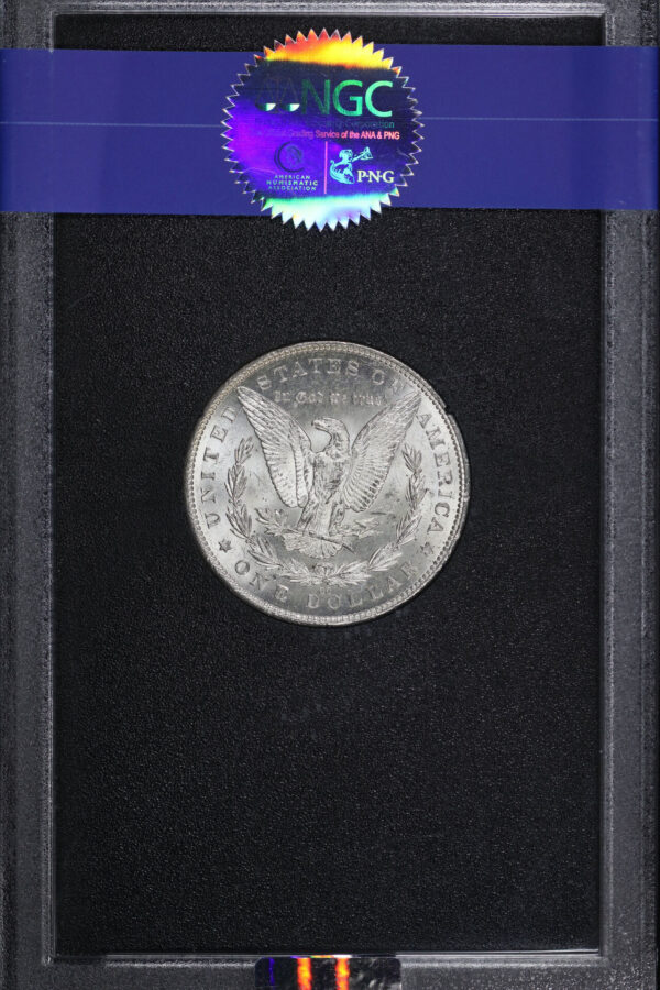 Reverse of this 1890-CC Morgan Dollar NGC MS-61 GSA Hard Pack With Box