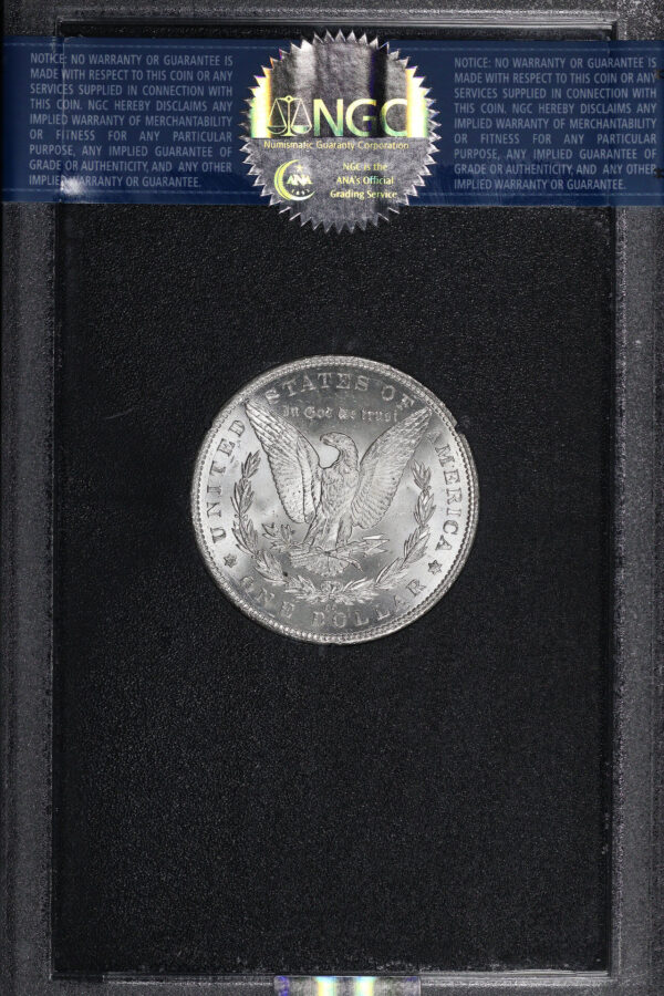 Reverse of this 1890-CC Morgan Dollar NGC MS-61 GSA Hard Pack With Box